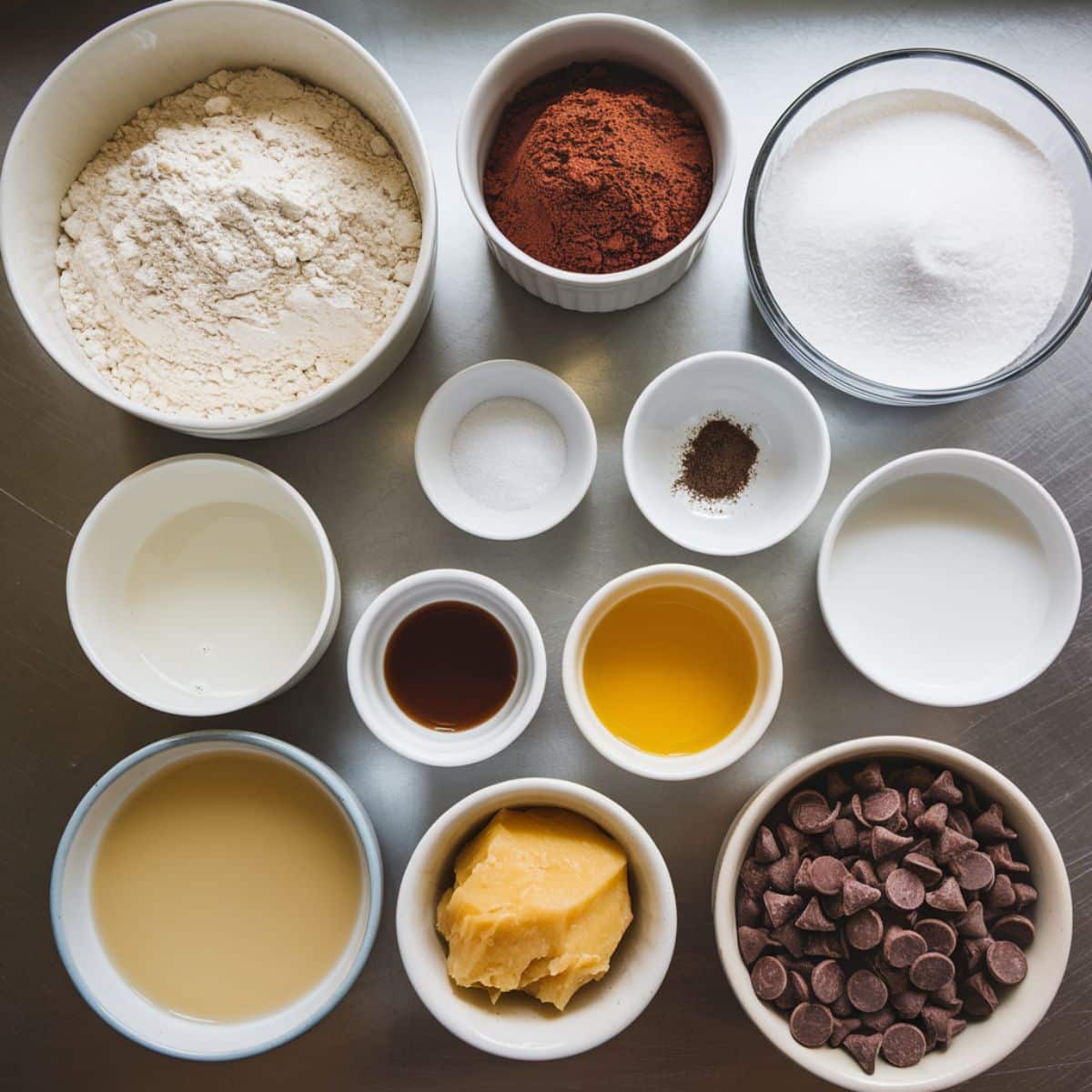 Ingredients

For these decadent eggless brownies, you'll need