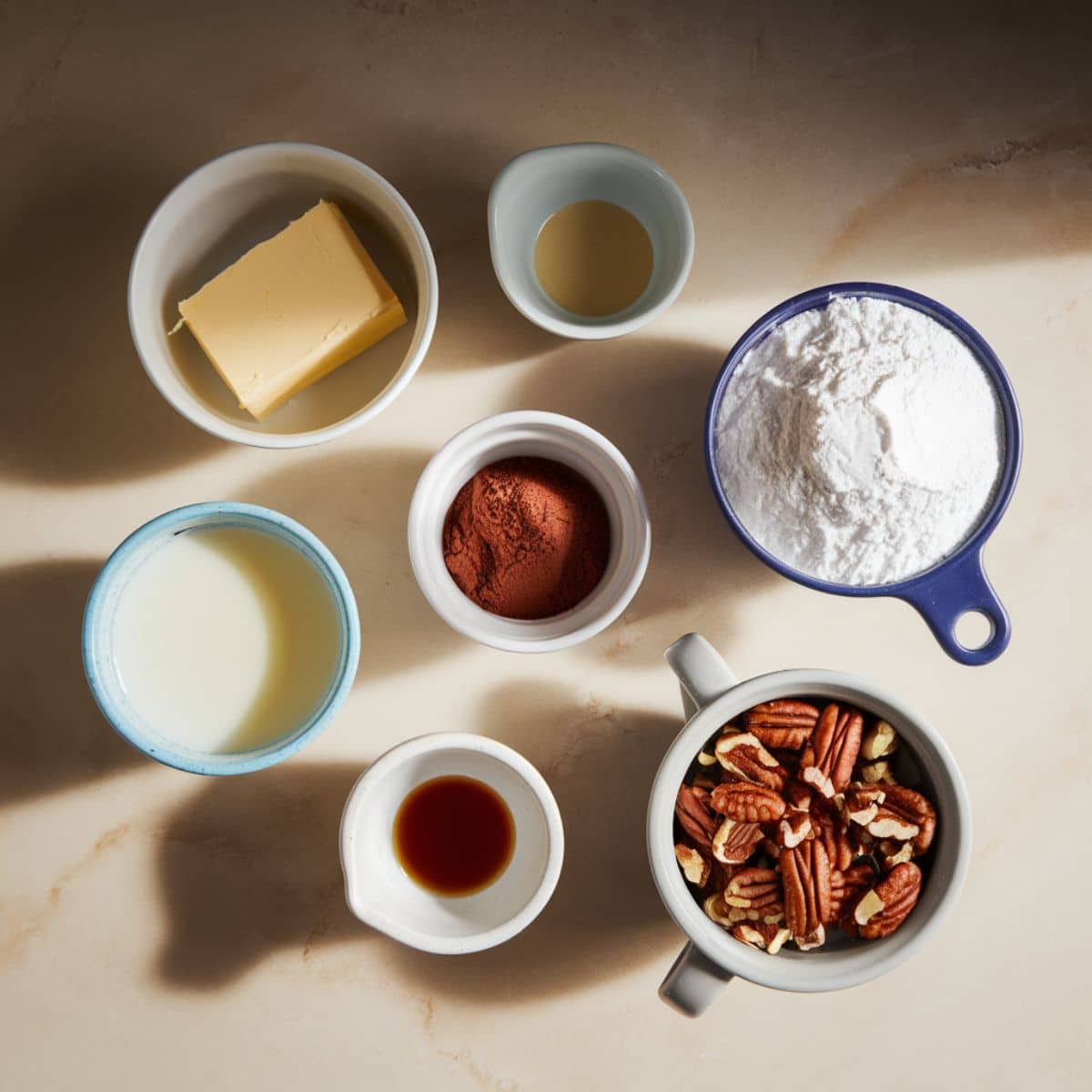 Ingredients
For the Chocolate Pecan Frosting