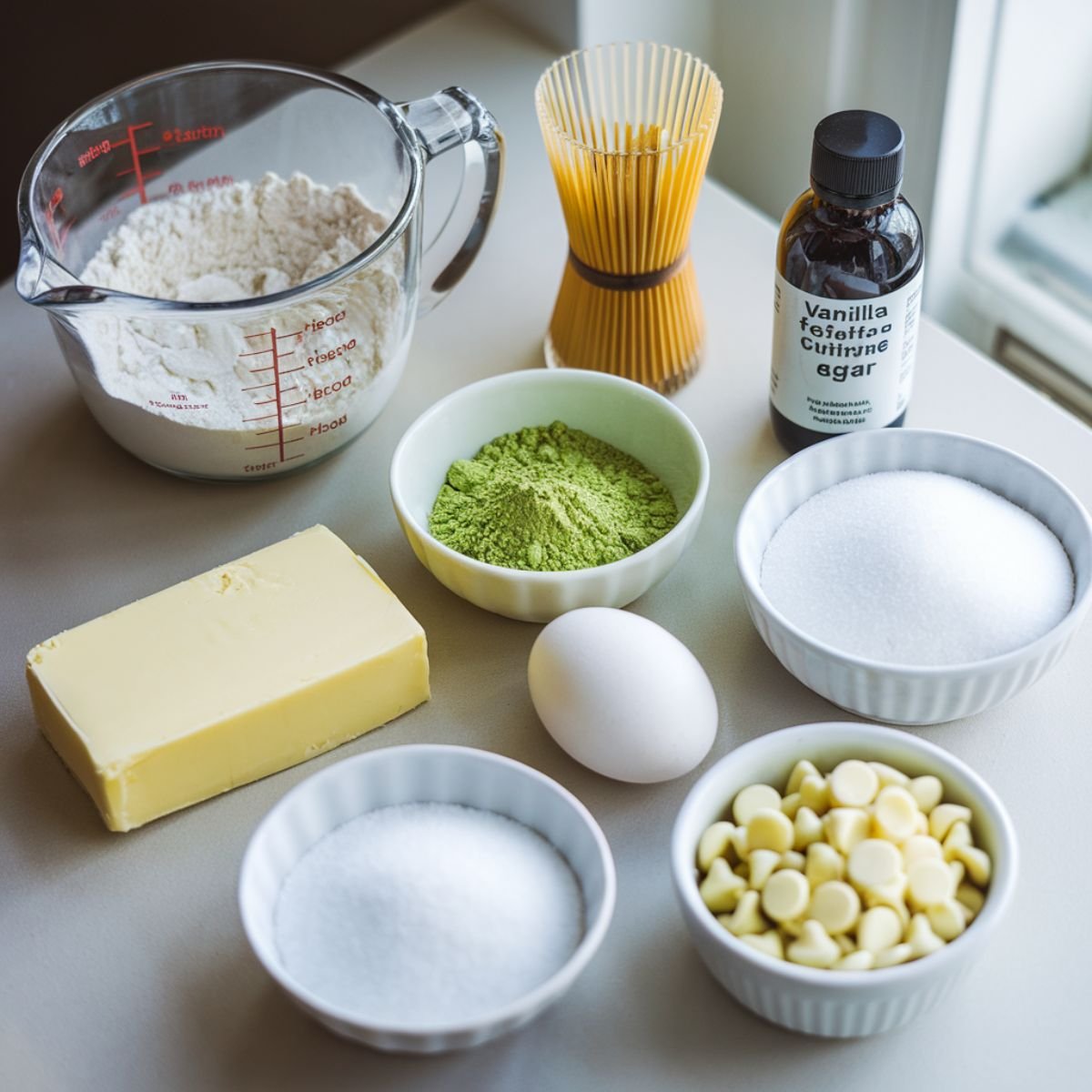 Matcha Cookies Recipe Ingredients