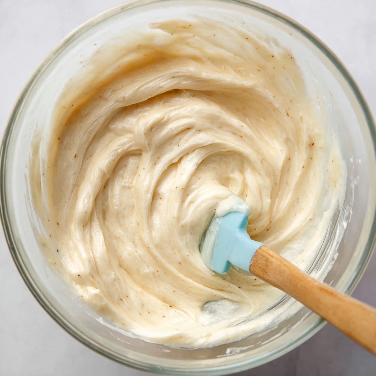 Easy Moist Spice Cake Recipe 12 Add the confectioners' sugar, vanilla extract, and a pinch of salt. Beat on low speed for about 30 seconds just to avoid a sugar cloud, then crank it up to high and beat for 2 minutes until the frosting is light and silky.