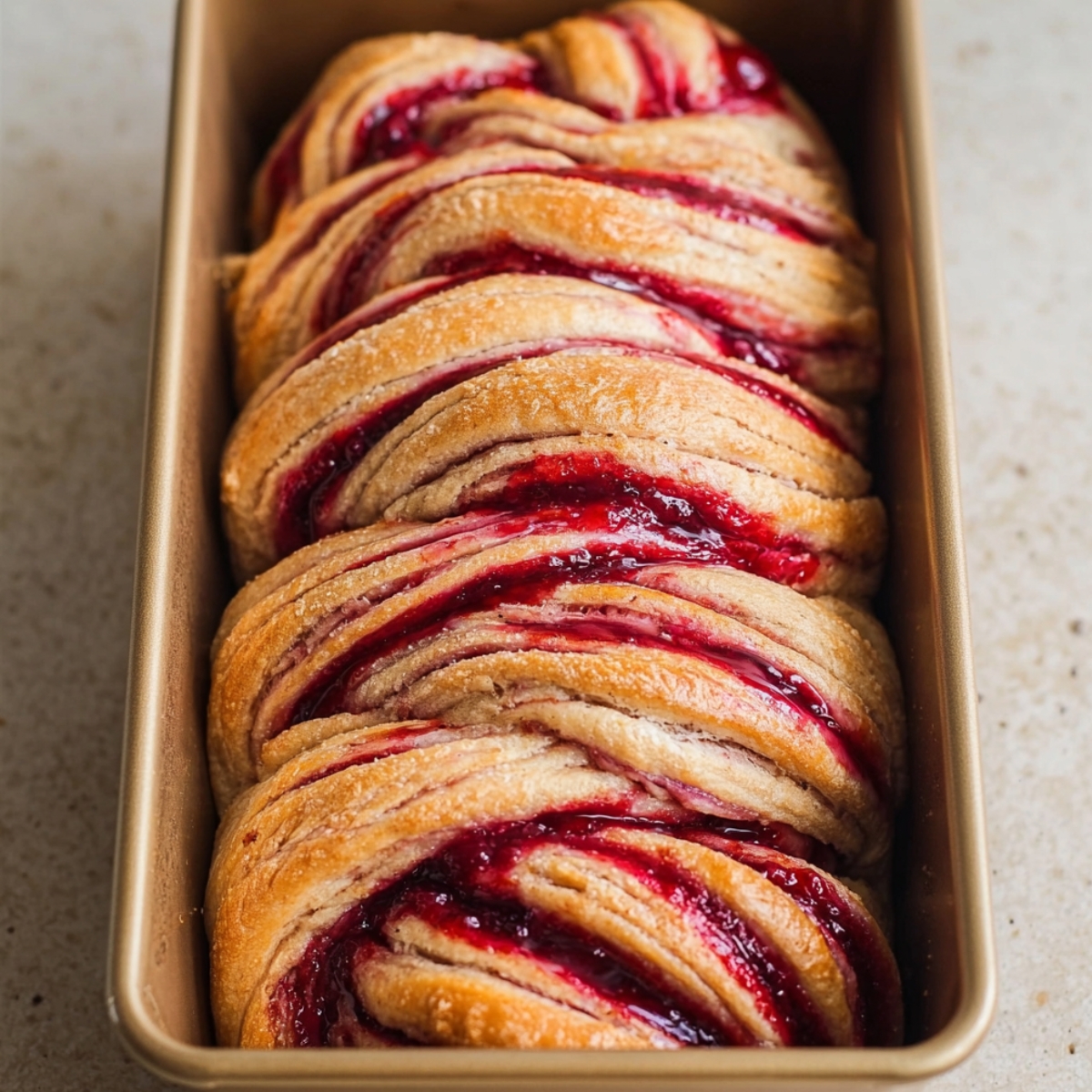 Jam Donut Babka Recipe | Soft, Vegan & Easy to Make 12 Preheat your oven to 170°C (340°F). Bake for 30 to 40 minutes, until the top is golden brown and a skewer inserted into the center comes out clean. If the top starts browning too fast, cover it loosely with foil and lower the oven temperature to 150°C (300°F).