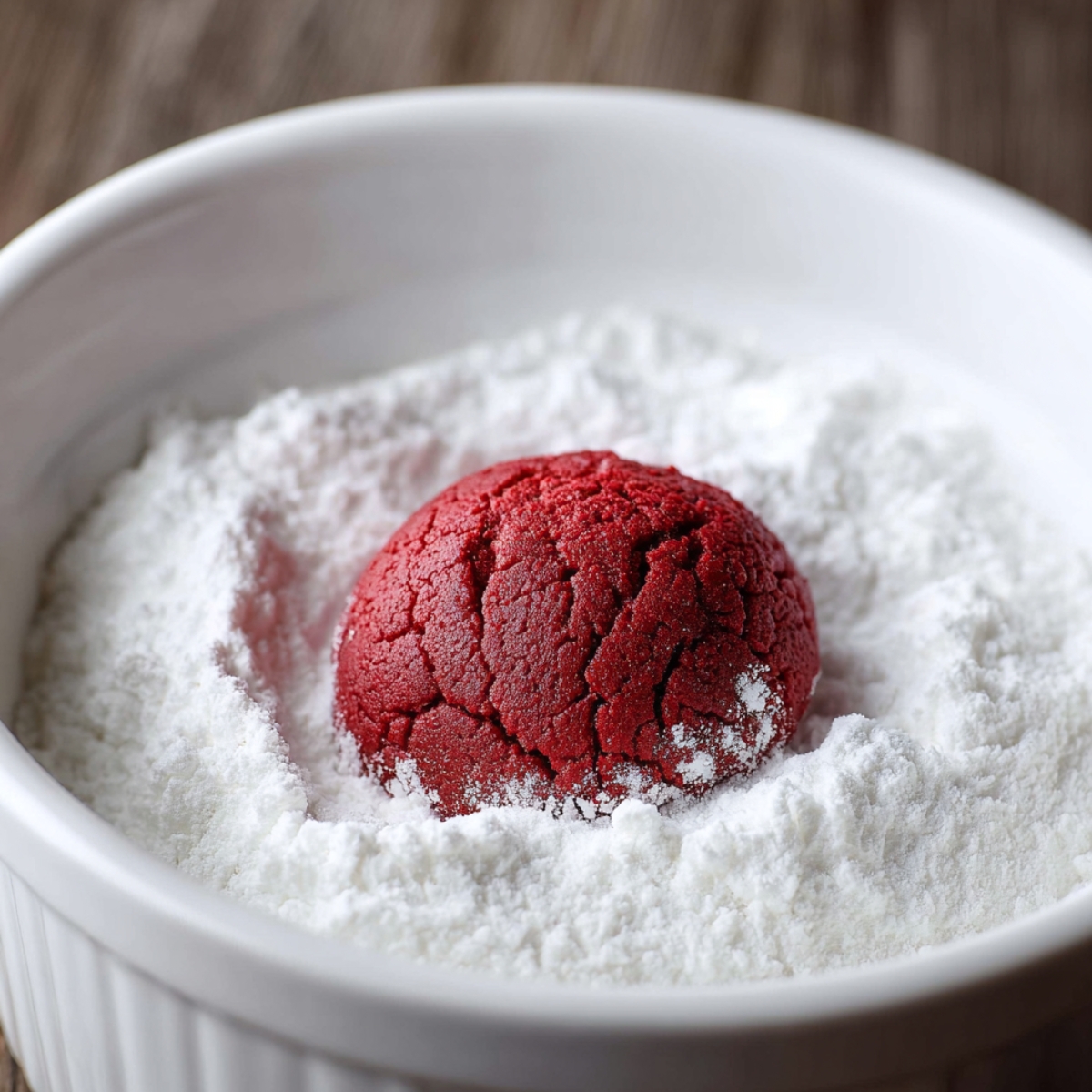 Put the remaining 1 ½ cups of powdered sugar in a medium bowl. While the cookies are still slightly warm, gently roll each one in the powdered sugar until it's completely coated.