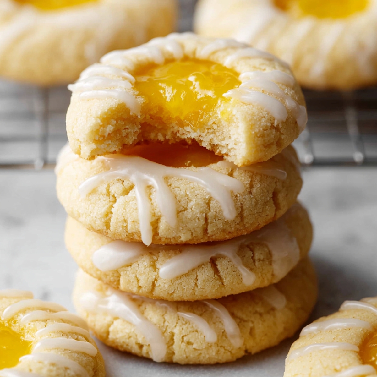 Easy Lemon Thumbprint Cookies | 7 Simple Steps 9 Final batch of Easy Lemon Thumbprint Cookies, golden and ready to enjoy.
