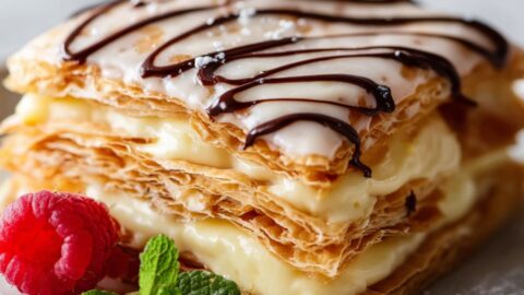 ペッパ様　110 bonpoint tartine mille feuille Mille Feuille Recipe | Easy French Napoleon Pastry