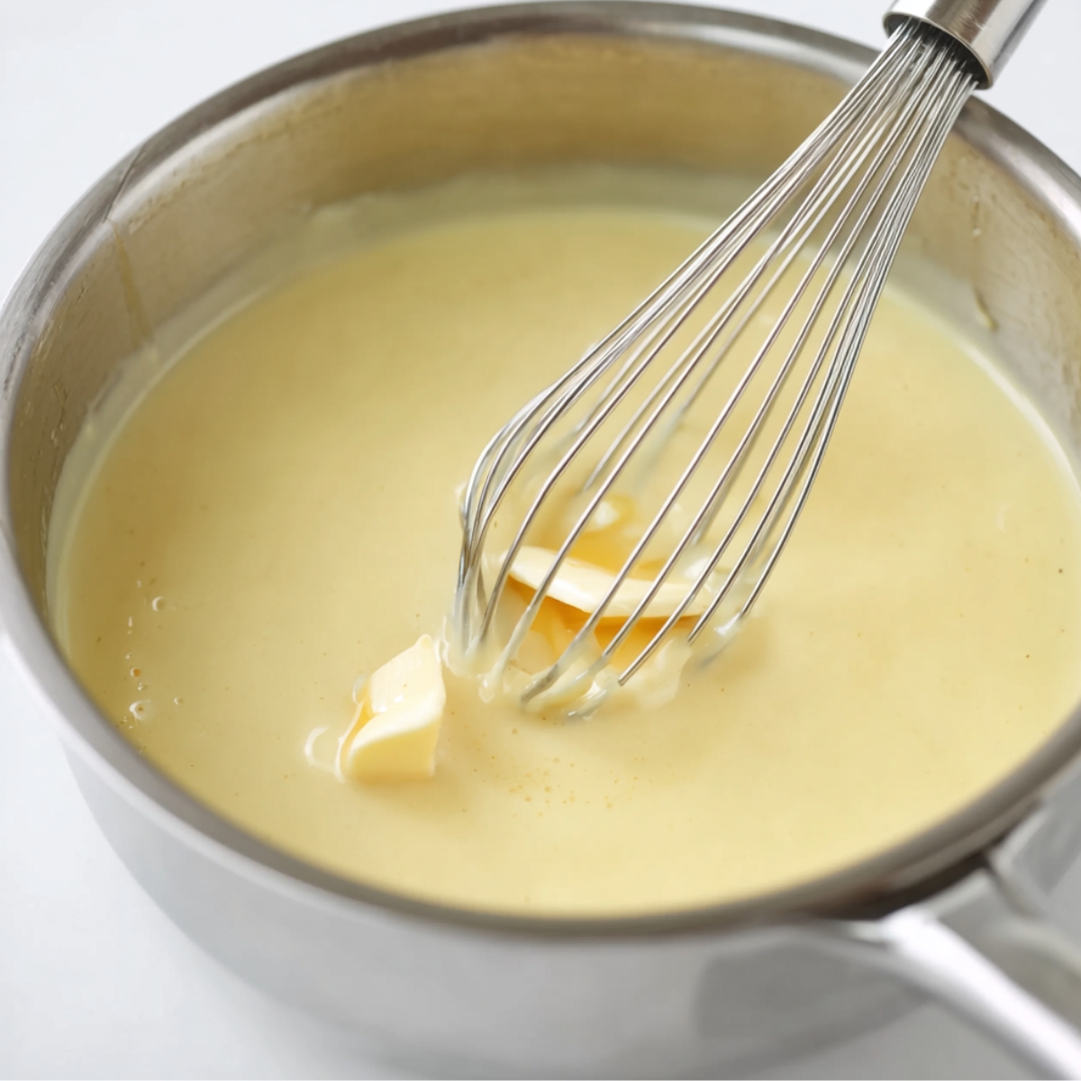 Best Eggnog Bread Pudding Recipe 12 While the pudding bakes, it's time for the eggnog custard sauce. Beat one egg in a medium bowl and set it aside. In a saucepan, whisk together the eggnog, sugar, and cornstarch.