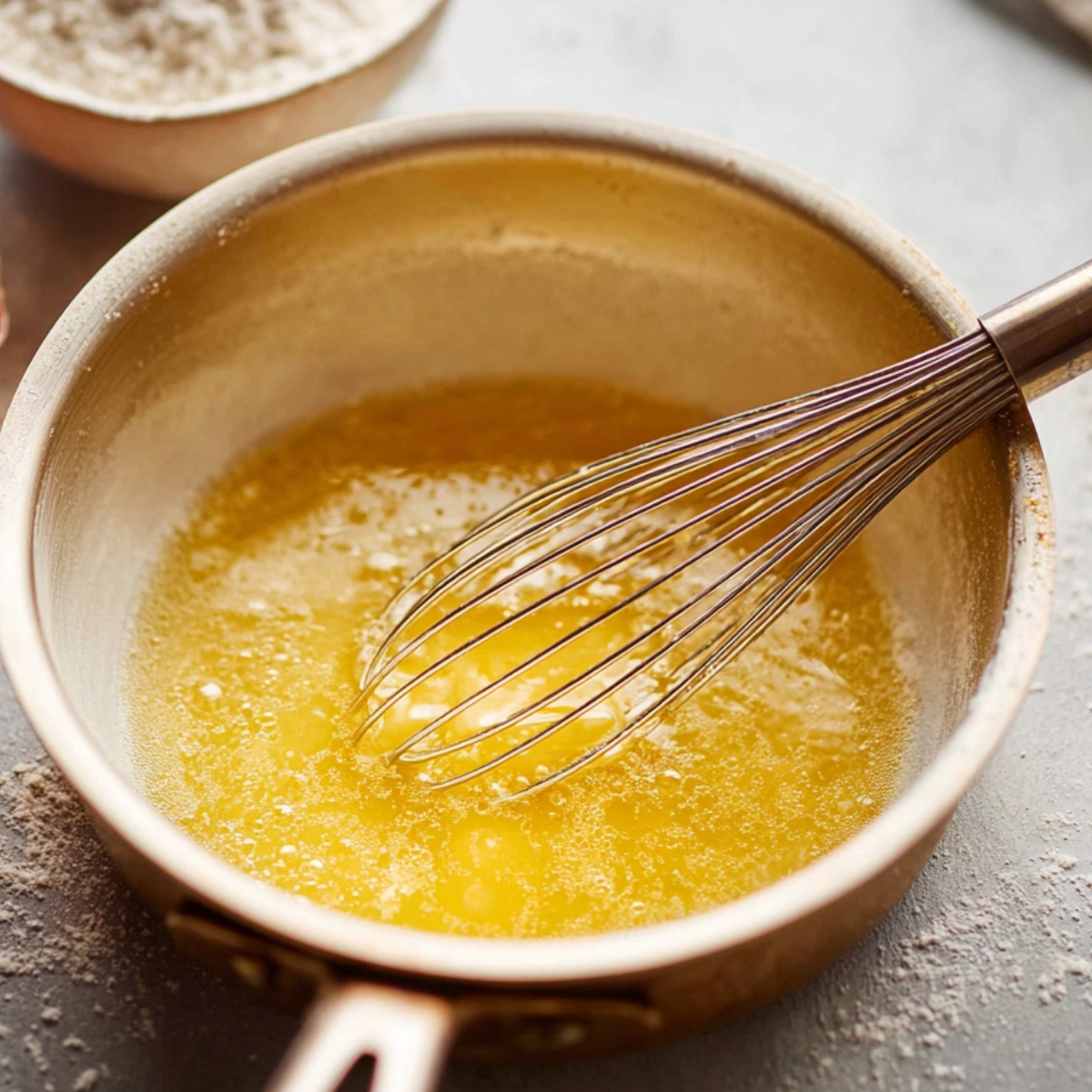 Rømmegrøt Recipe: Traditional Norwegian Porridge 10 In a separate small saucepan, melt the butter over medium heat until it's completely liquid and warm. Remove it from the heat and keep it nearby, waiting for the milk to hit that 195°F mark.