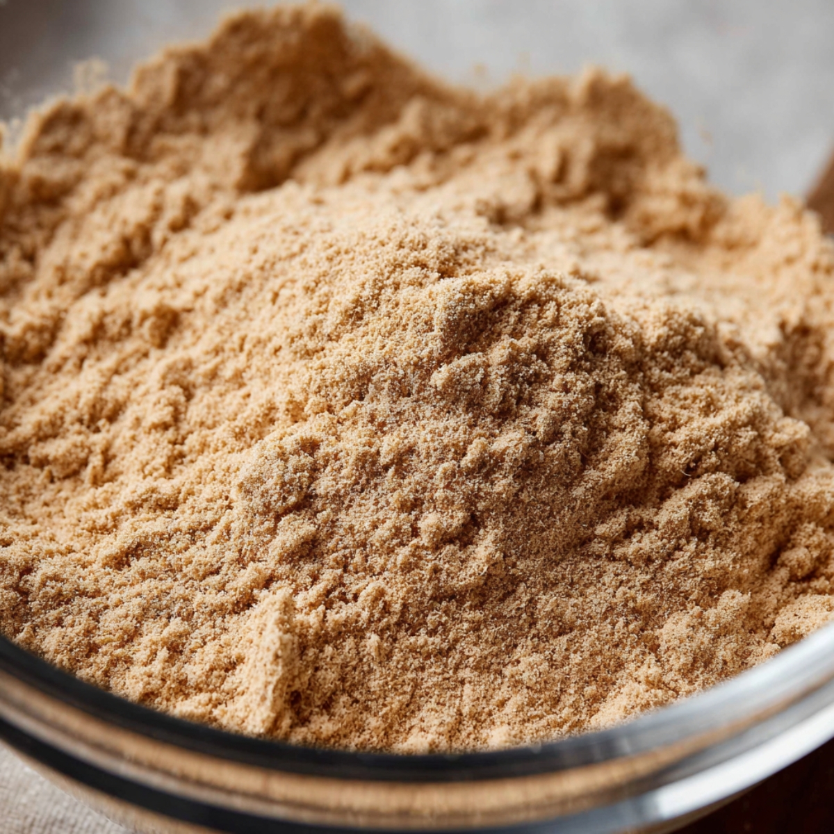 In your stand mixer bowl with the paddle attachment, combine the flour, dark brown sugar, baking powder, salt, cinnamon, cardamom, ginger, allspice, nutmeg, and cloves. Give it a quick stir to blend.