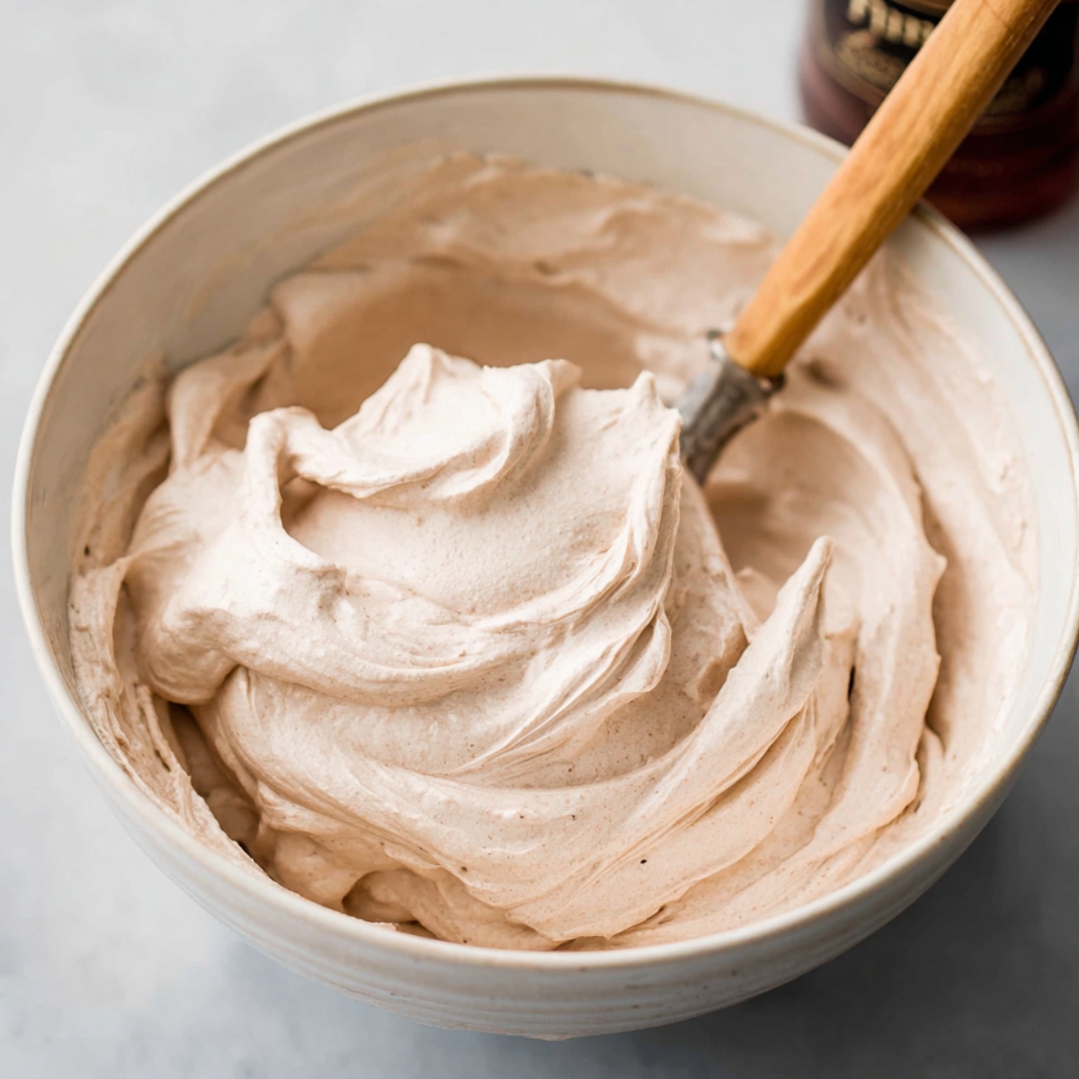 Easy Bûche De Noël Recipe | Christmas Yule Log Cake 11 In a large bowl, whip the cold heavy cream with the Frangelico, confectioners' sugar, and cocoa powder until you get medium to stiff peaks. It should be thick enough to spread but still soft and billowy.