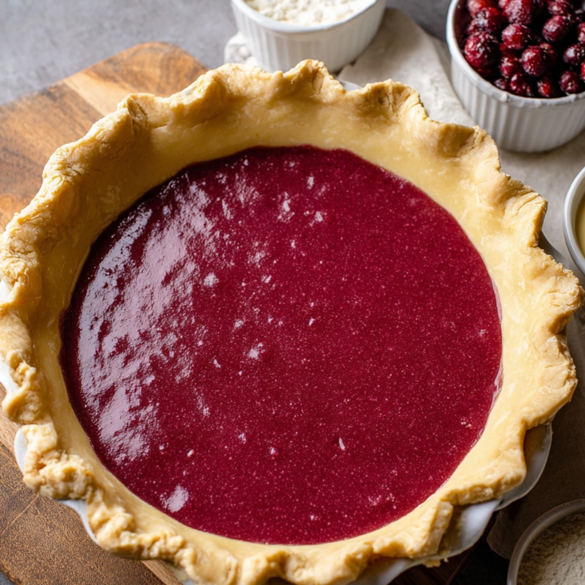 Best Cranberry Custard Pie Recipe | Holiday Dessert Guide 13 Slowly pour the cranberry puree into the custard mixture, whisking gently as you go. Take your time so everything blends smoothly.
