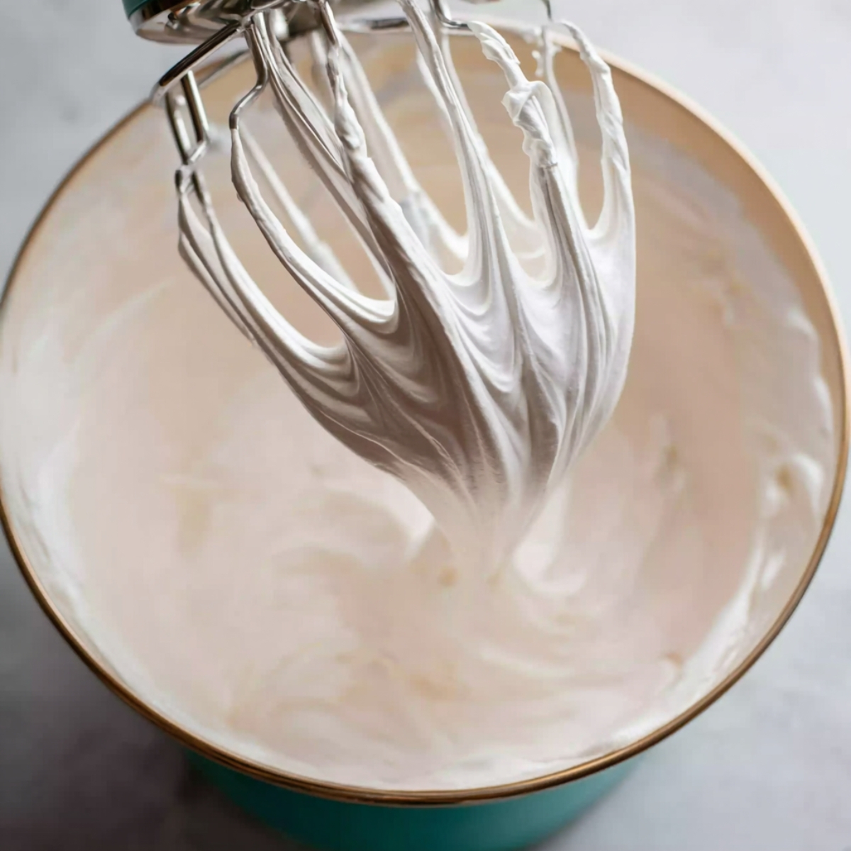 Easy Smores Brownie Cupcakes 12 Remove the bowl from the heat, add the vanilla, and beat on high speed with a handheld or stand mixer for about 5 minutes. The meringue should form stiff, glossy peaks that hold their shape when you lift the beaters.