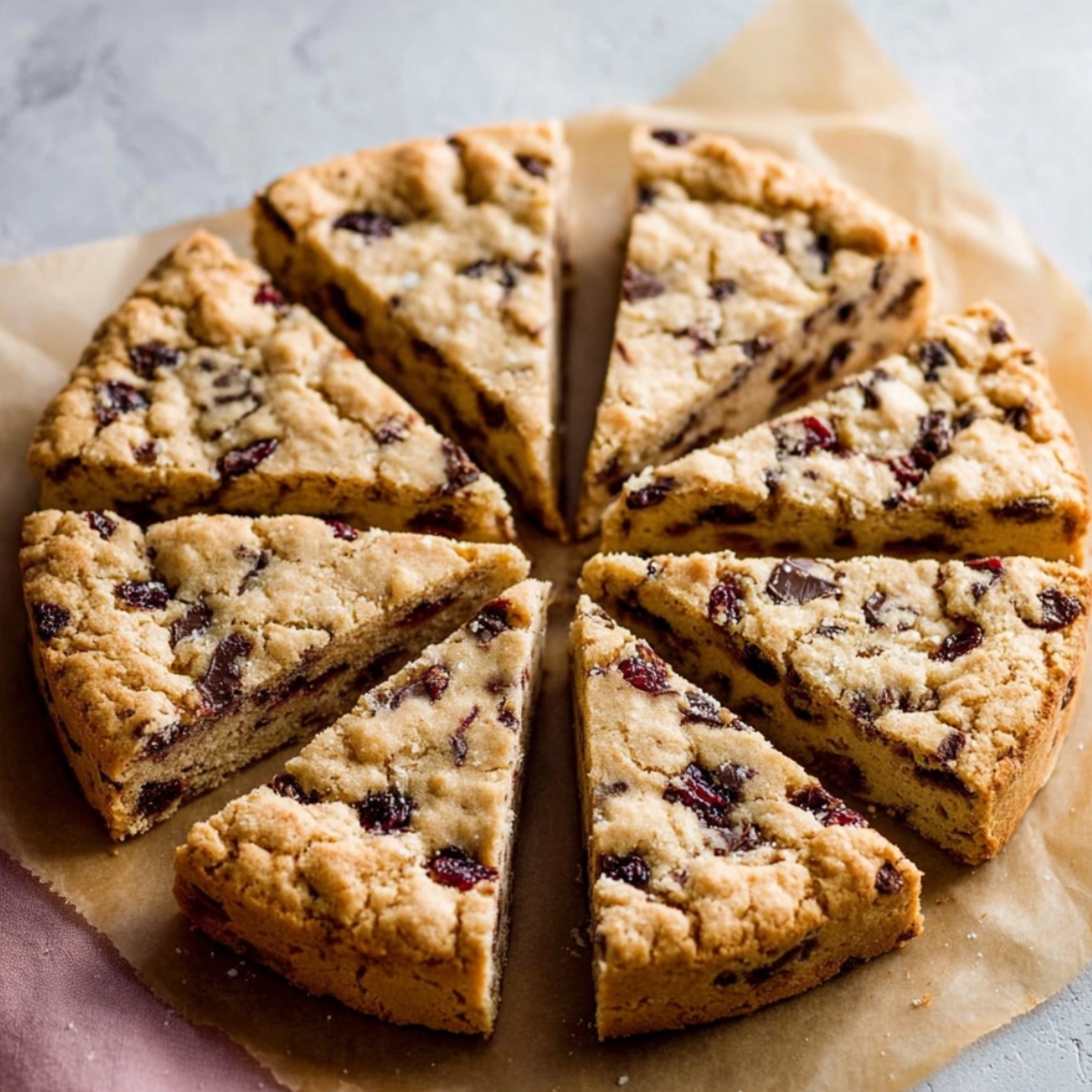 Dark Chocolate Cranberry Blondies | Easy 9-Ingredient 12 Blondies cooling on a wire rack after baking.