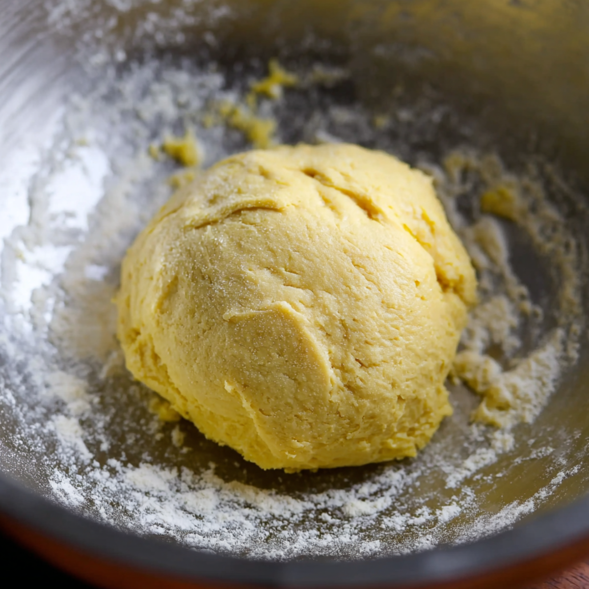 Easy Rasmalai Recipe 10 Rasmalai dough balls cooking in milk, bubbling gently to absorb flavors.