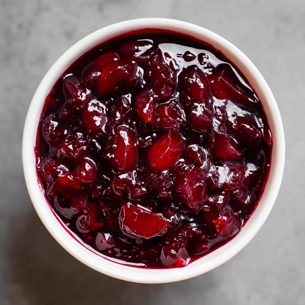 Easy Homemade Cherry Amaretto Tiramisu 10 Glossy cherry sauce with chunks of fruit.