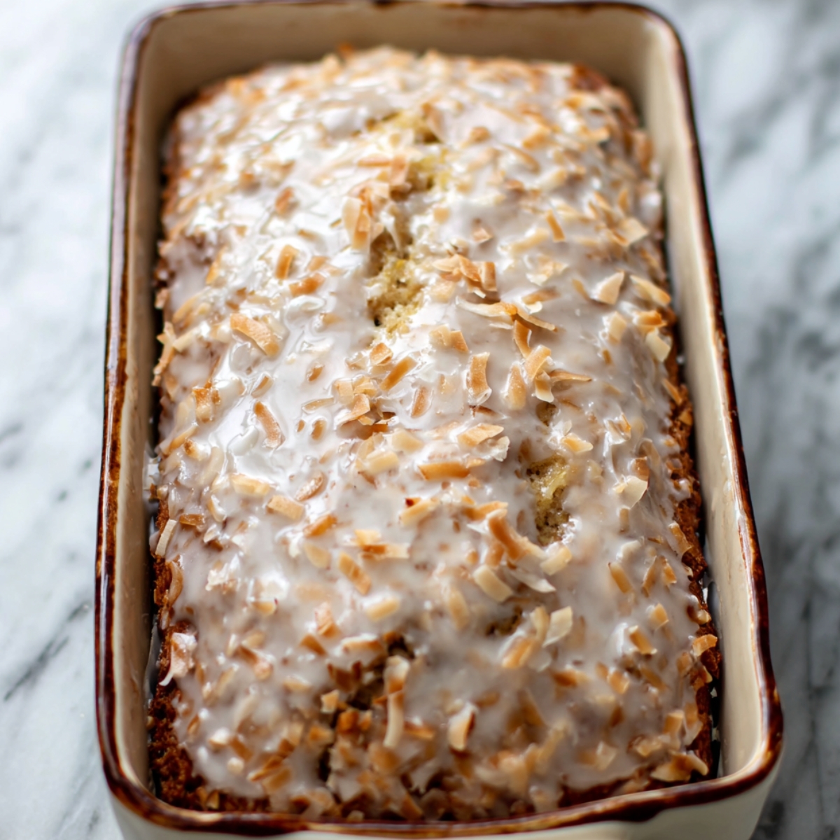 Easy Pineapple Coconut Bread Recipe 11 Frost the bread 1