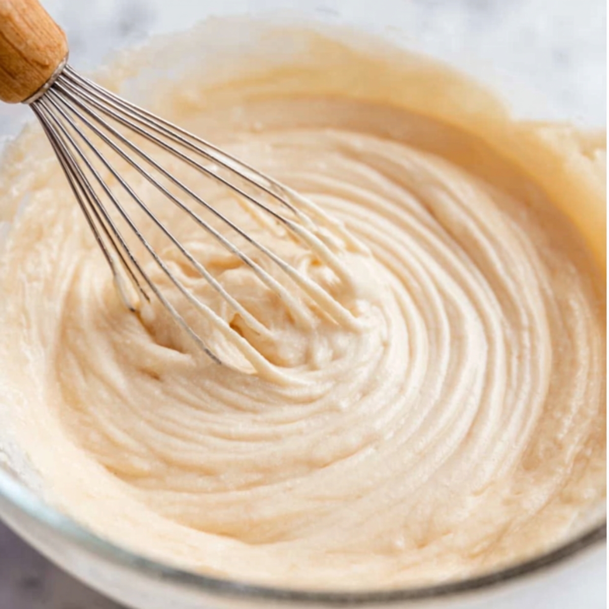 Easy Red Velvet Oreo Brownies Recipe 10 Image showing the mixing process of red velvet brownie batter with a whisk, creating a smooth consistency.