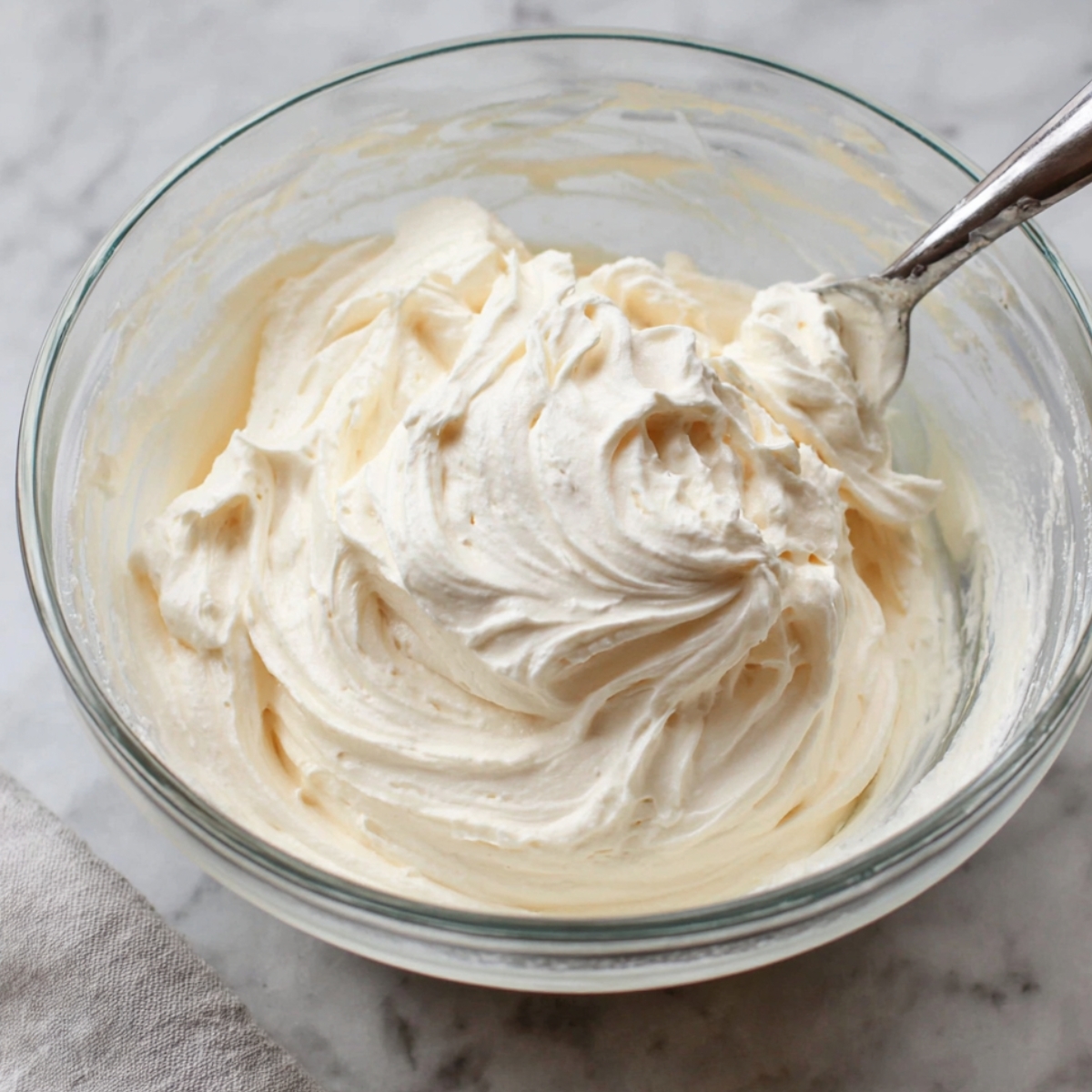 Easy Turtle Pie Recipe 11 Creamy cheesecake filling whipped to perfection in a mixing bowl.