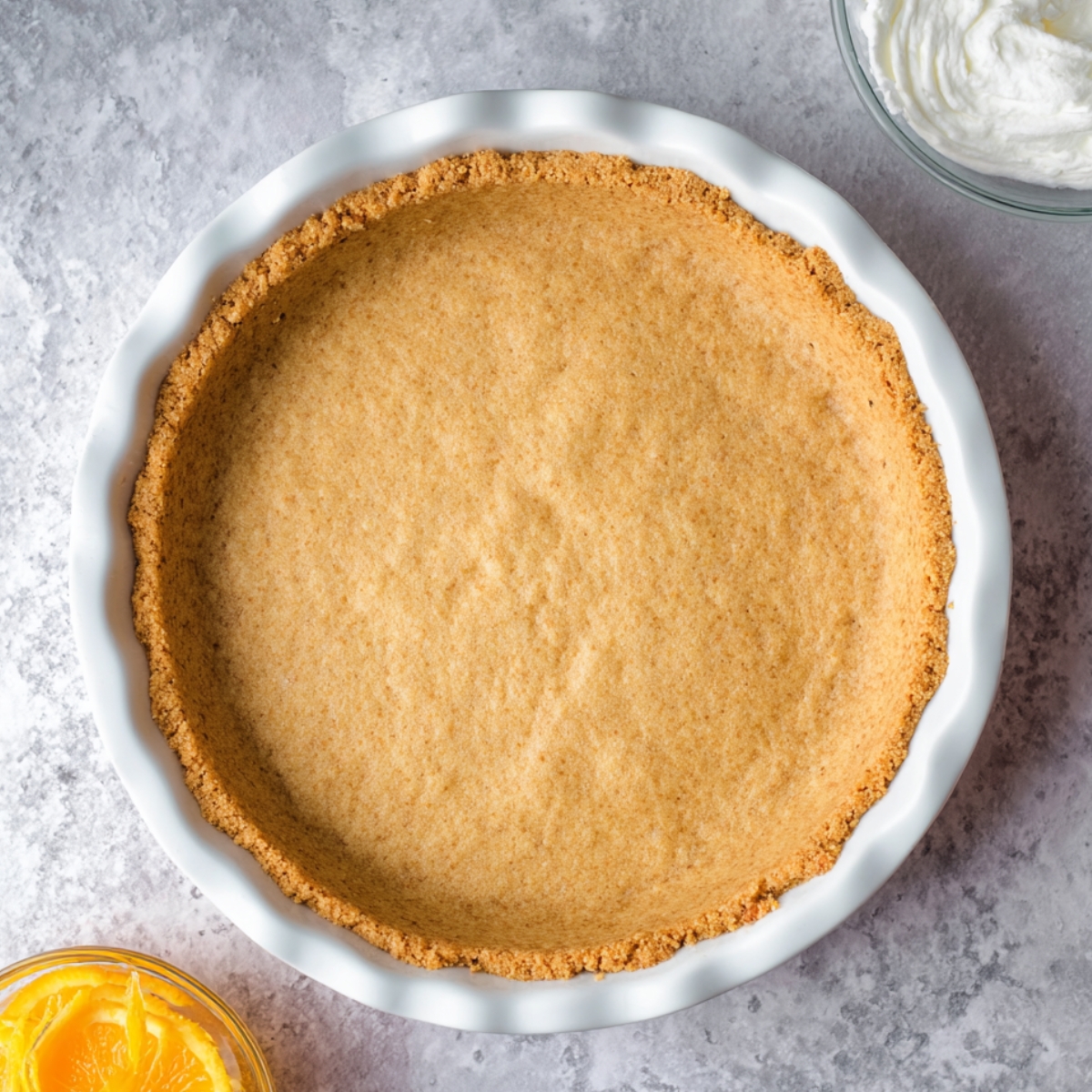 No Bake Jello Creamsicle Pie Recipe 10 Homemade graham cracker pie crust pressed into a pie dish and baked until lightly golden for Orange Creamsicle Pie.